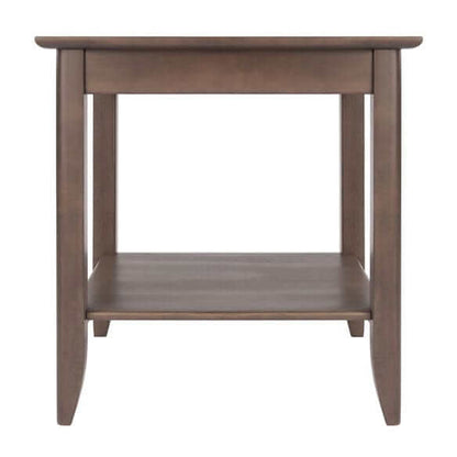 Winsome Wood Oyster Gray Santino Accent Table 16622