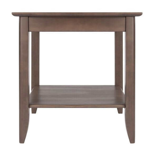 Winsome Wood Oyster Gray Santino Accent Table 16622