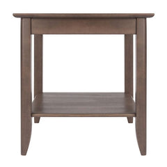 Winsome Wood Oyster Gray Santino Accent Table 16622