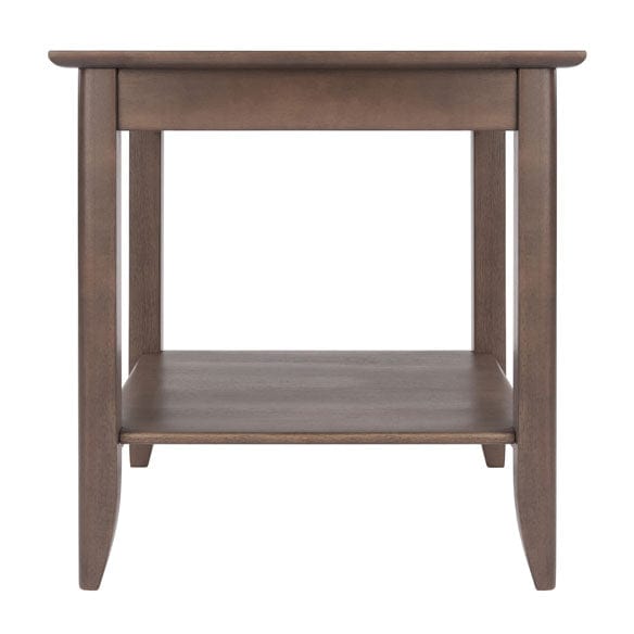 Winsome Wood Oyster Gray Santino Accent Table 16622