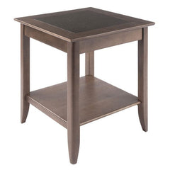 Winsome Wood Oyster Gray Santino Accent Table 16622