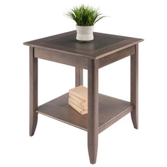 Winsome Wood Oyster Gray Santino Accent Table 16622