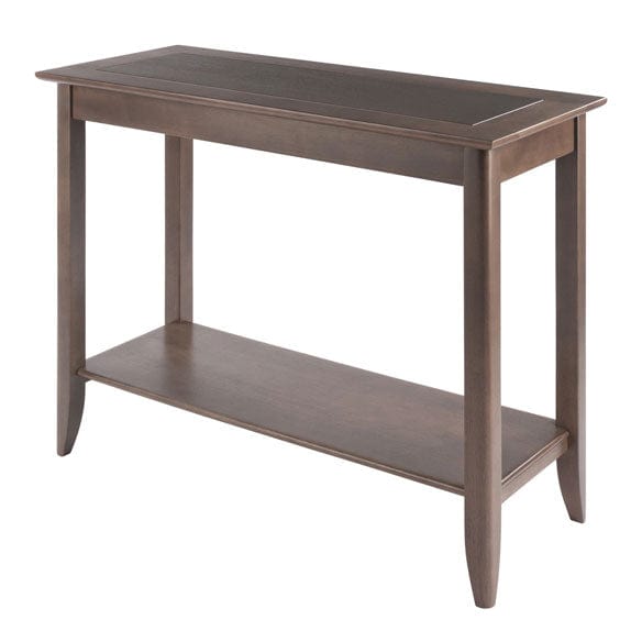 Winsome Wood Oyster Gray Santino Console Hall Table 16648