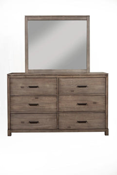 Alpine Furniture Weathered Grey Sydney 6 Drawer Dresser  1700-03