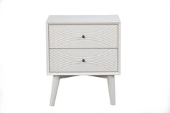 Alpine Furniture White Tranquility Nightstand 1867-02