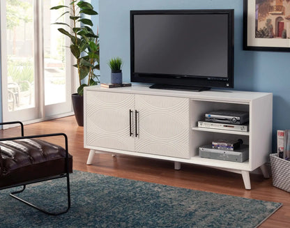 Alpine Furniture Tranquility White TV Console 1867-10