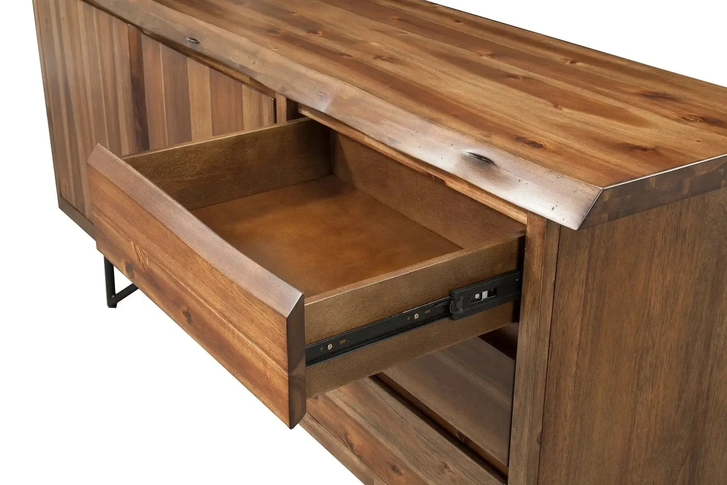 Alpine Furniture Light Walnut Live Edge Server 1968-06