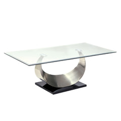 Furniture of America Lovelle Glass Top Coffee Table IDF-4726C