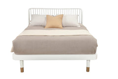 Alpine Furniture White Madelyn Standard King Platform Bed 2010-67EK