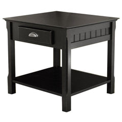 Winsome Wood Black Timber Accent Table 20124