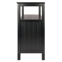 Winsome Wood Black Timber Buffet Cabinet 20236