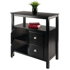 Winsome Wood Black Timber Buffet Cabinet 20236