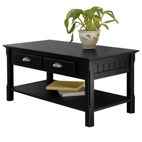 Winsome Wood Black Timber Coffee Table 20238