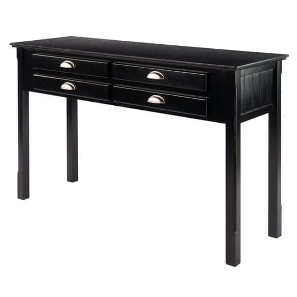 Winsome Wood Black Timber Console Table 20450