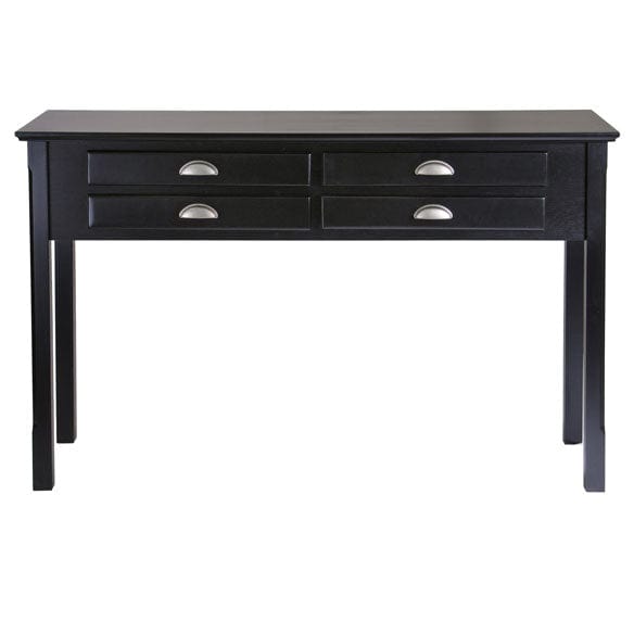 Winsome Wood Black Timber Console Table 20450