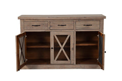 Alpine Furniture Weathered Natural Newberry Sideboard 2068-06