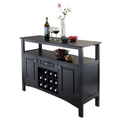 Winsome Wood Black Jasper Buffet Black Cabinet 20745