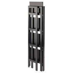 Winsome Wood Black Narrow Terry 4-Tier Foldable Shelf 20852