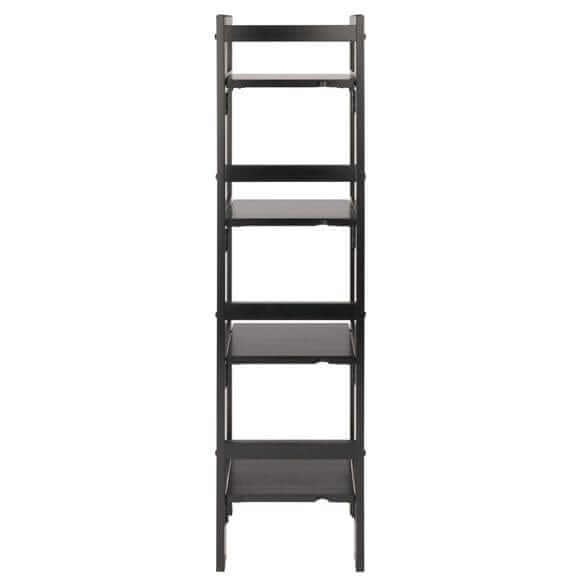 Winsome Wood Black Narrow Terry 4-Tier Foldable Shelf 20852