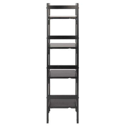 Winsome Wood Black Narrow Terry 4-Tier Foldable Shelf 20852