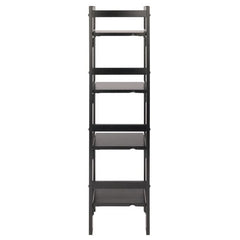 Winsome Wood Black Narrow Terry 4-Tier Foldable Shelf 20852