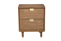 Alpine Furniture Sand Easton Two Drawer Nightstand 2088-02