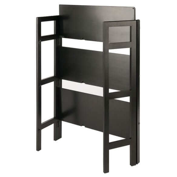 Winsome Wood Black Stackable Terry 3-Tier Foldable Shelf 20896