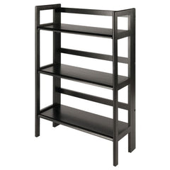 Winsome Wood Black Stackable Terry 3-Tier Foldable Shelf 20896