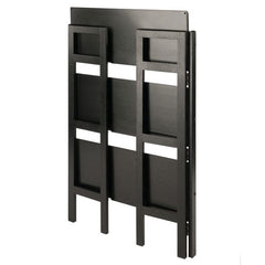 Winsome Wood Black Stackable Terry 3-Tier Foldable Shelf 20896