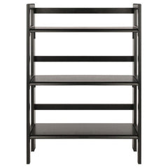 Winsome Wood Black Stackable Terry 3-Tier Foldable Shelf 20896