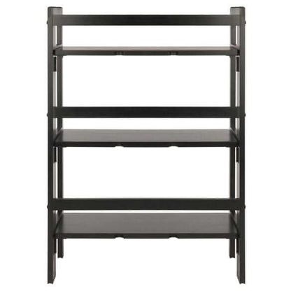 Winsome Wood Black Stackable Terry 3-Tier Foldable Shelf 20896