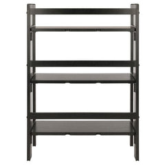 Winsome Wood Black Stackable Terry 3-Tier Foldable Shelf 20896