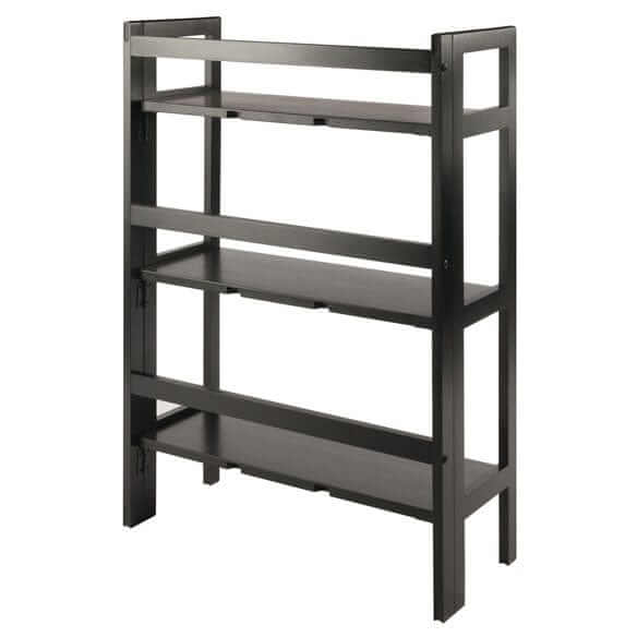 Winsome Wood Torino 3-Pc Foldable Shelf w/2 Foldable Fabric Baskets 20306