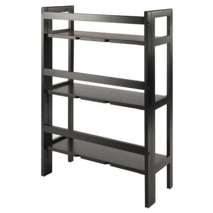 Winsome Wood Torino 3-Pc Foldable Shelf w/2 Foldable Fabric Baskets 20306