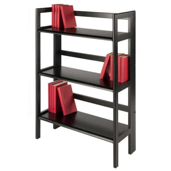 Winsome Wood Torino 3-Pc Foldable Shelf w/2 Foldable Fabric Baskets 20306