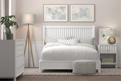 Alpine Furniture White Stapleton California King Panel Bed 2090-07CK