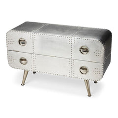 Butler Specialty Silver Midway Aviator Console Chest 2554025