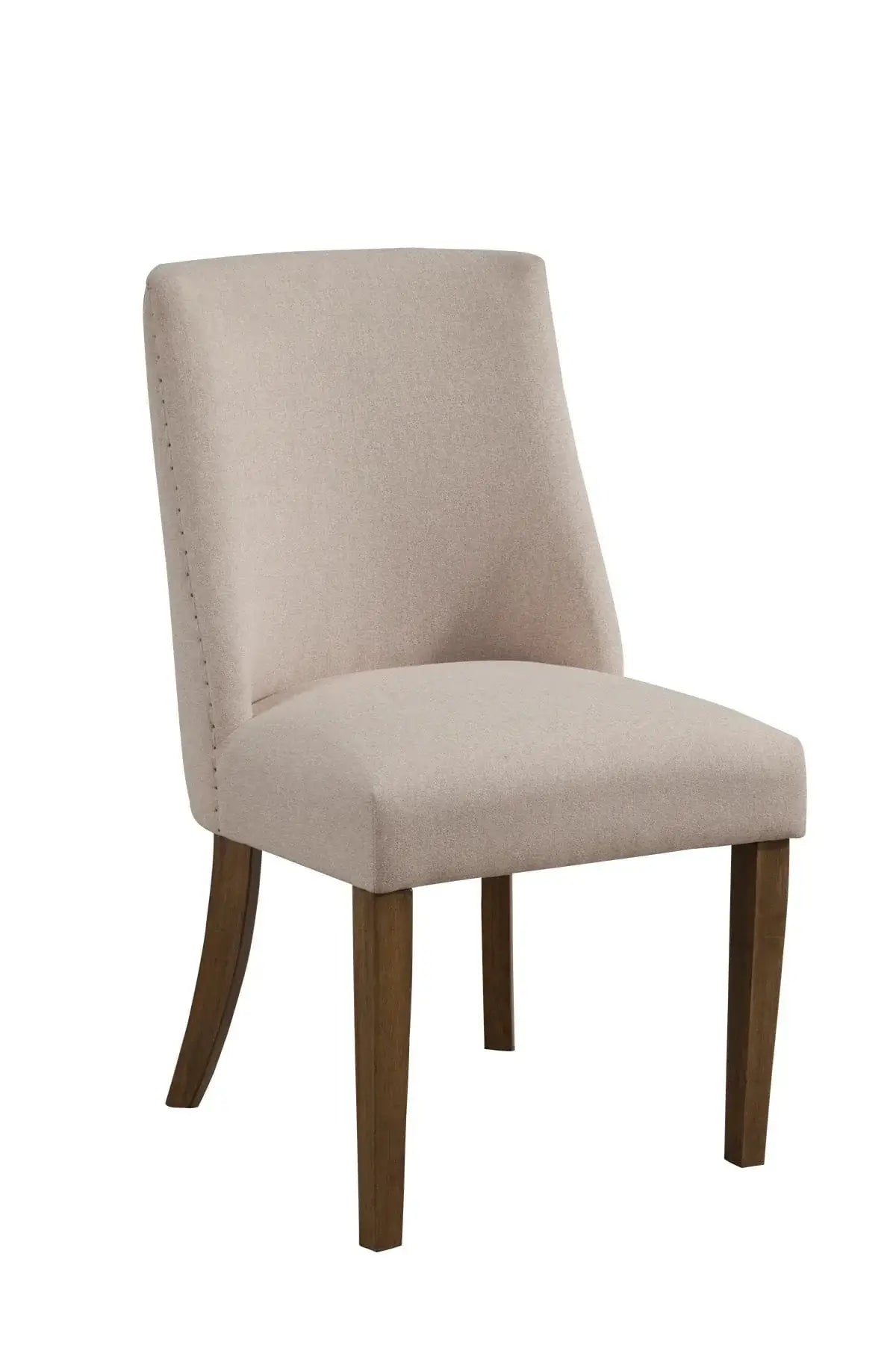 Alpine Furniture Natural Kensington Set of 2 Upholstered Parson Chairs 2668-02