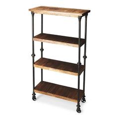 Butler Specialty Fontainebleau Industrial Chic Bookcase in Multi-Color 2703290