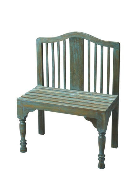 Butler Specialty Roseland Blue Solid Wood Bench 2853070