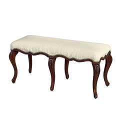 Butler Specialty Michelline Upholstered 42"W Cherry Brown Bench 2902024