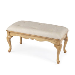 Butler Specialty Beige Grace Wooden 38"W Beige Bench 3013424