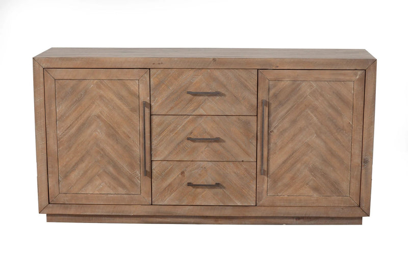 Alpine Furniture Weathered Natural Aiden Sideboard 3348-06