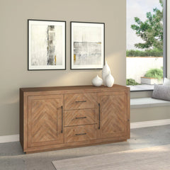 Alpine Furniture Weathered Natural Aiden Sideboard 3348-06