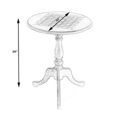 Butler Specialty Colbert Beige 22" Round Pedestal Game Table 3405424