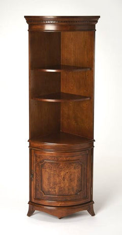 Butler Specialty Medium Brown Dowling Olive Ash Corner Cabinet 3621101