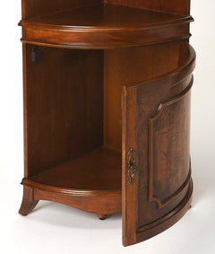 Butler Specialty Medium Brown Dowling Olive Ash Corner Cabinet 3621101