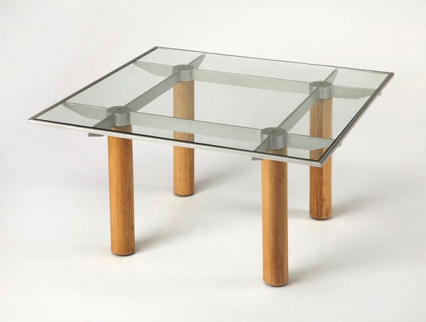 Butler Specialty Cirrus Square Glass & Metal Coffee Table 3782140