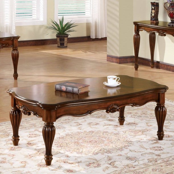 Acme Dreena Coffee Table in Cherry Finish 10290