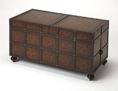 Butler Specialty Dark Brown Dennard Faux Leather Coffee Table 3857070